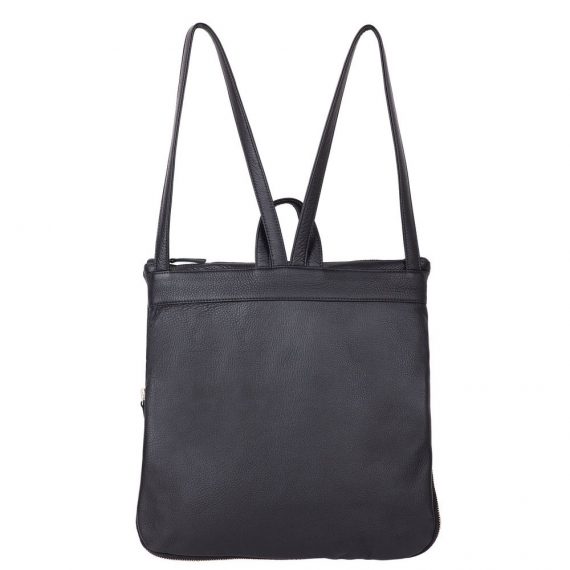 black backpack handmade bag