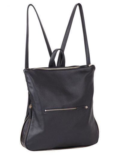 Black Backpack Handmade Bag