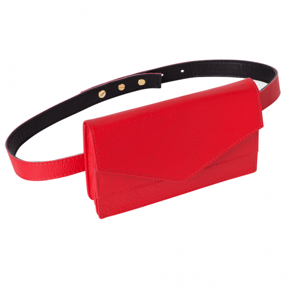 Red Belt Bag Handmade