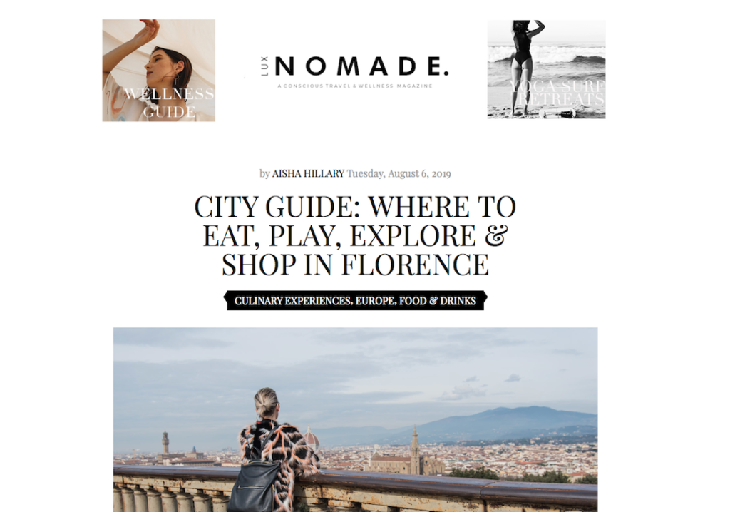 EAT, PLAY, EXPLORE & SHOP - Florence